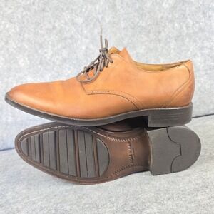 Cole Haan Hawthorne Mens British Tan Leather Plain Toe Oxford Shoes 8.5 M